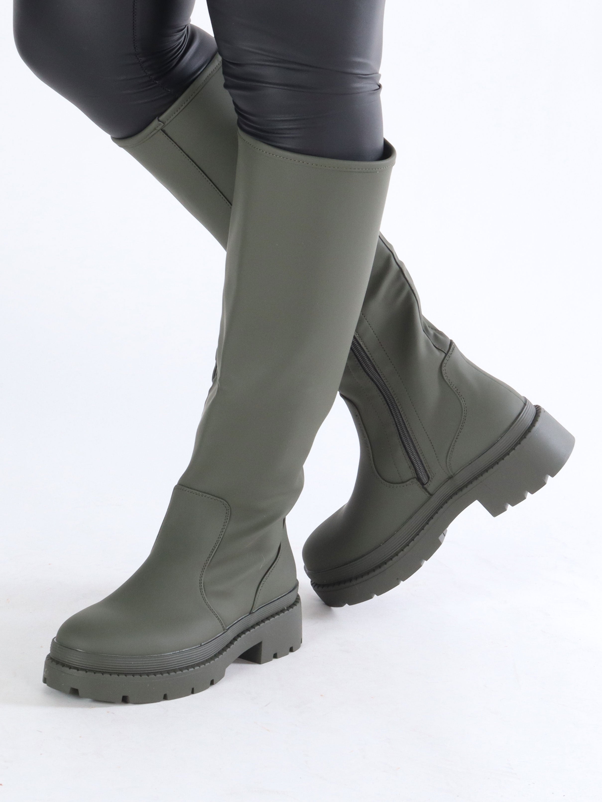 Fransiska - Matté chunky boot